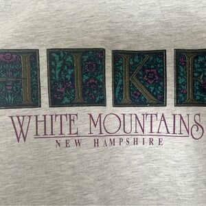Vintage Dated 1992 New Hampshire Hike White Mountains T-Shirt